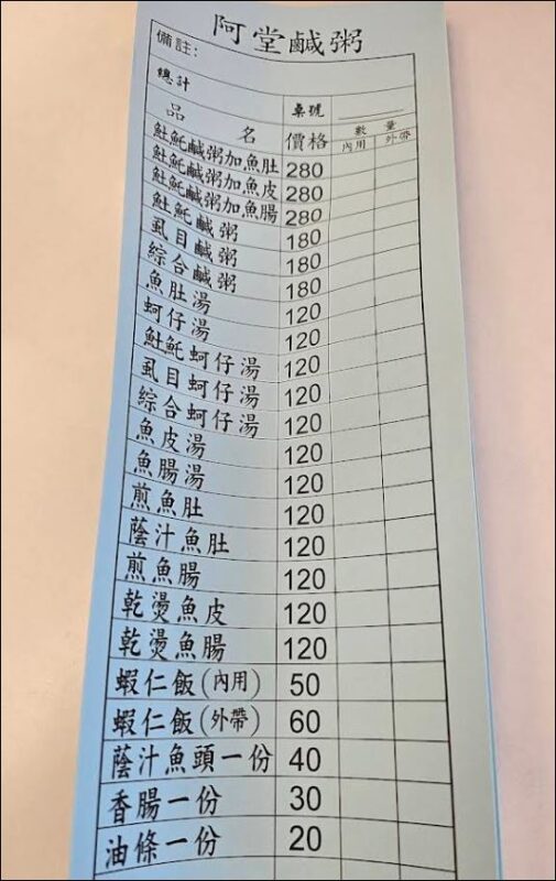 阿堂鹹粥1