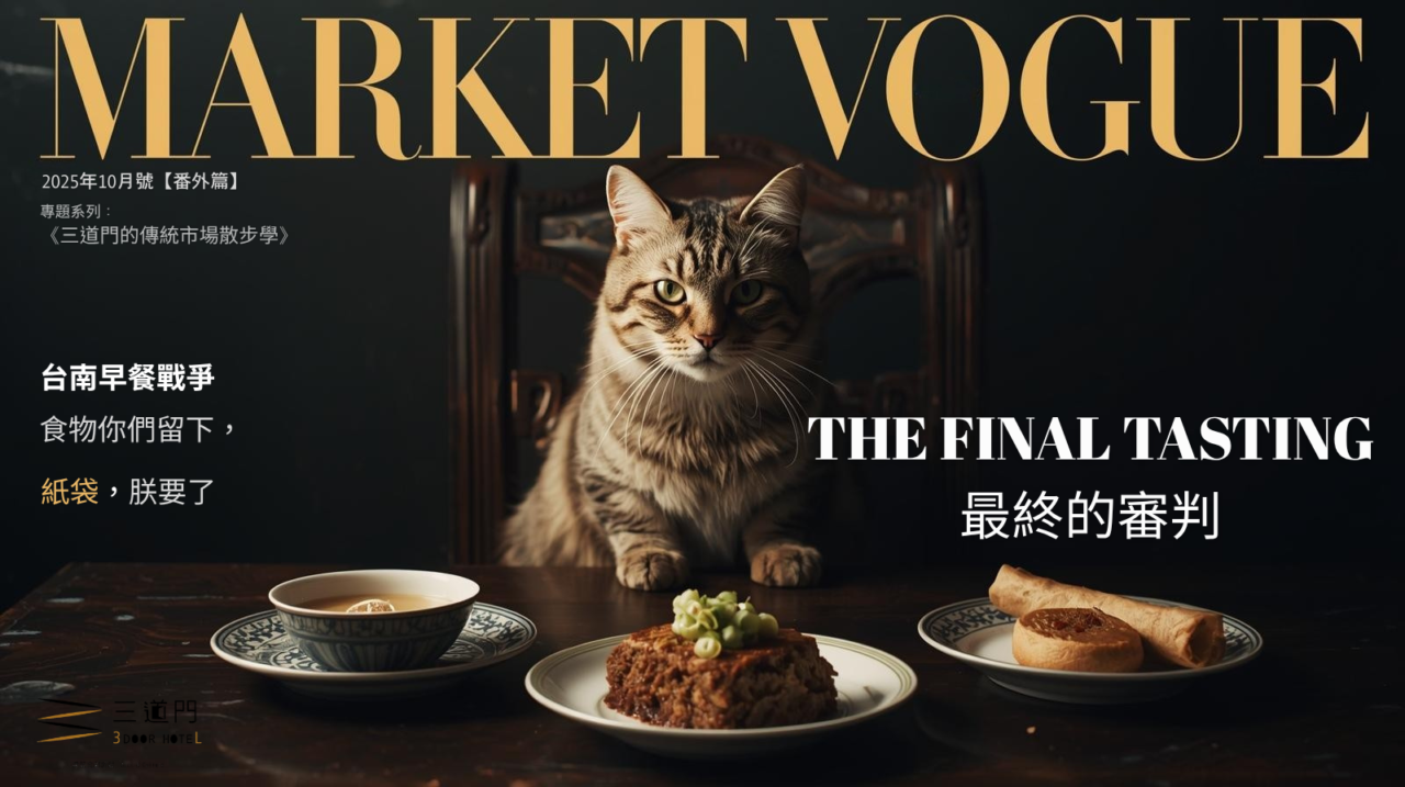台南早餐戰爭 Market Vogue 番外篇一雜誌封面，牛肉湯派 vs 碗粿派的台南靈魂診斷