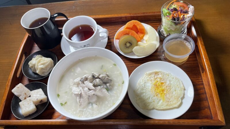 三道門虱目魚鹹粥套餐