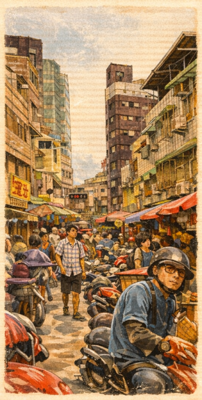 鴨母寮人車川流 台南住宿推薦 台南旅店推薦