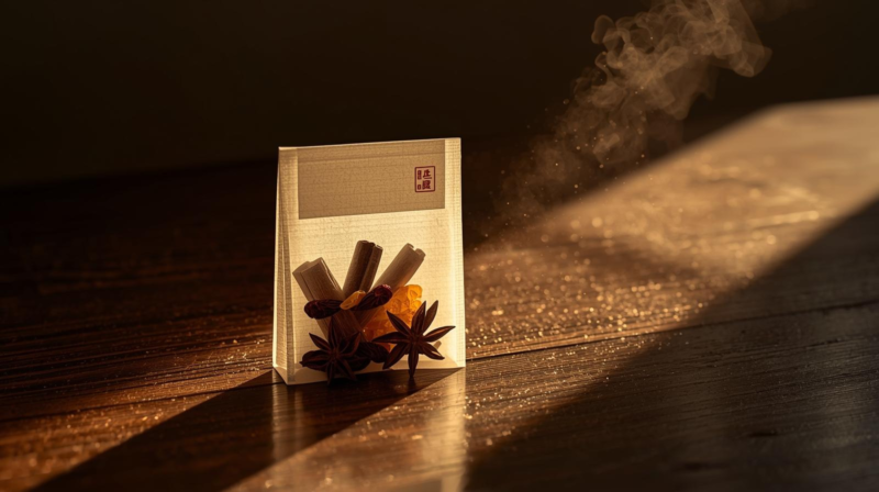 漢果方記憶香氣膠囊插畫，台南博慶行老藥舖轉型時尚漢方空間旅行能量封存場所