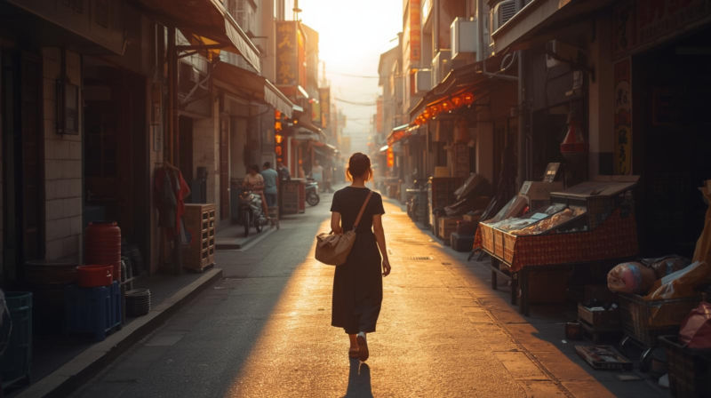 台南市場巷弄散步意境圖，三道門旅店為基地探索府城五大傳統市場