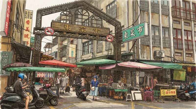 台南東菜市手繪風｜府城市場散步學深度體驗