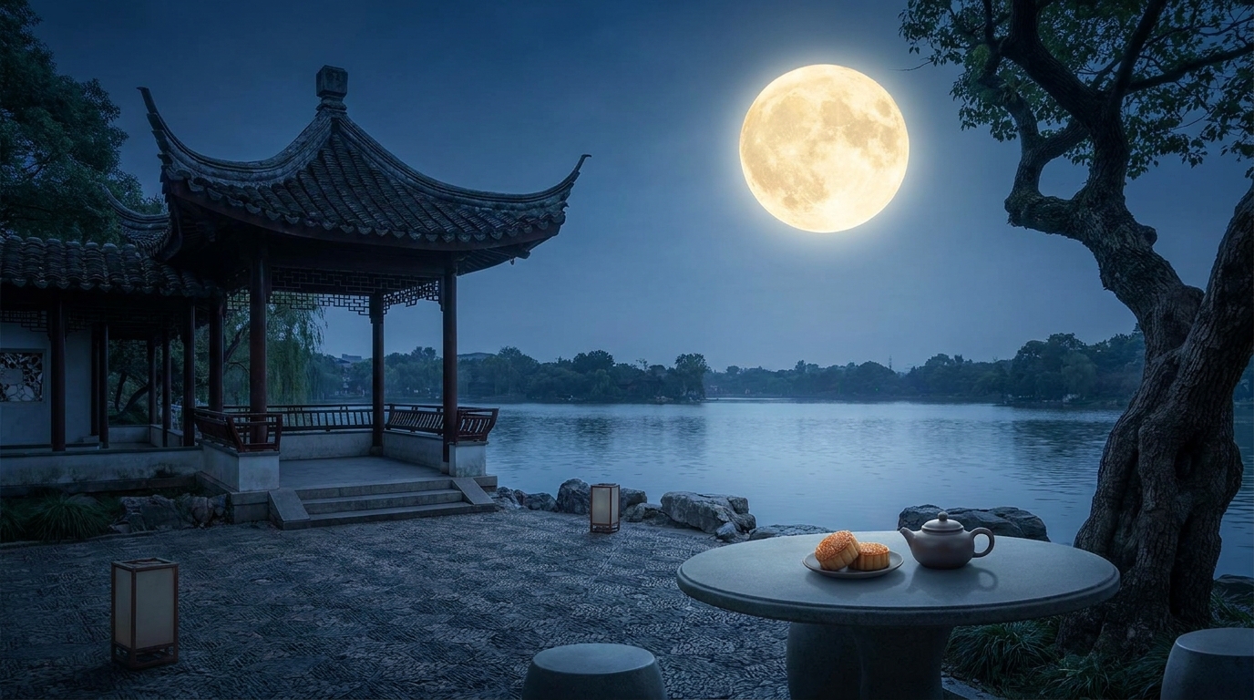 月是中秋圓，無人，夜色 202608271508