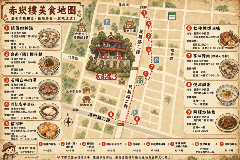 赤崁樓美食 台南火車站住宿推薦 台南旅店住宿推薦
